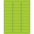 Bsc Preferred 2 5/8 x 1'' Fluorescent Green Removable Rectangle Laser Labels, 3000PK S-14074G